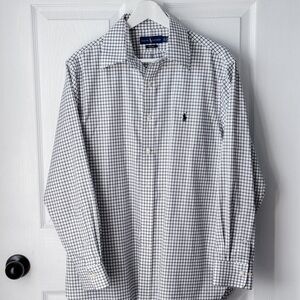 Ralph Lauren Poll Men’s Easy Care Dress Shirt neck 16